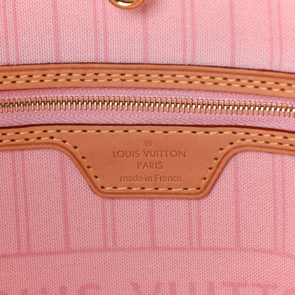 Louis Vuitton Damier Azur Neo Neverfull MM Rose Ballerine 6 of 11