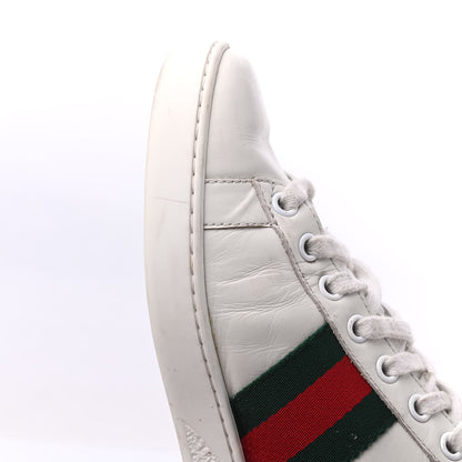 Gucci Calfskin Web Pearl Studded Womens Ace Sneakers 36.5 White 20 of 24