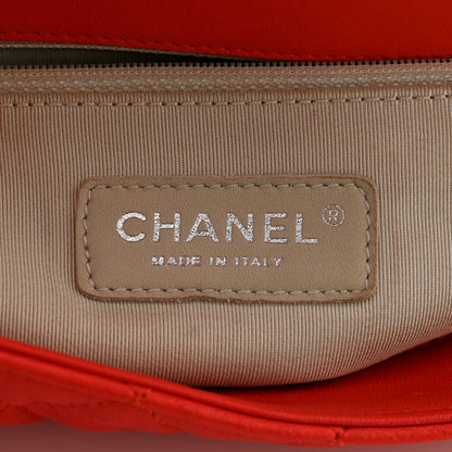 Chanel Washed Lambskin Quilted Maxi Chain Around Flap Red 6 of 10
