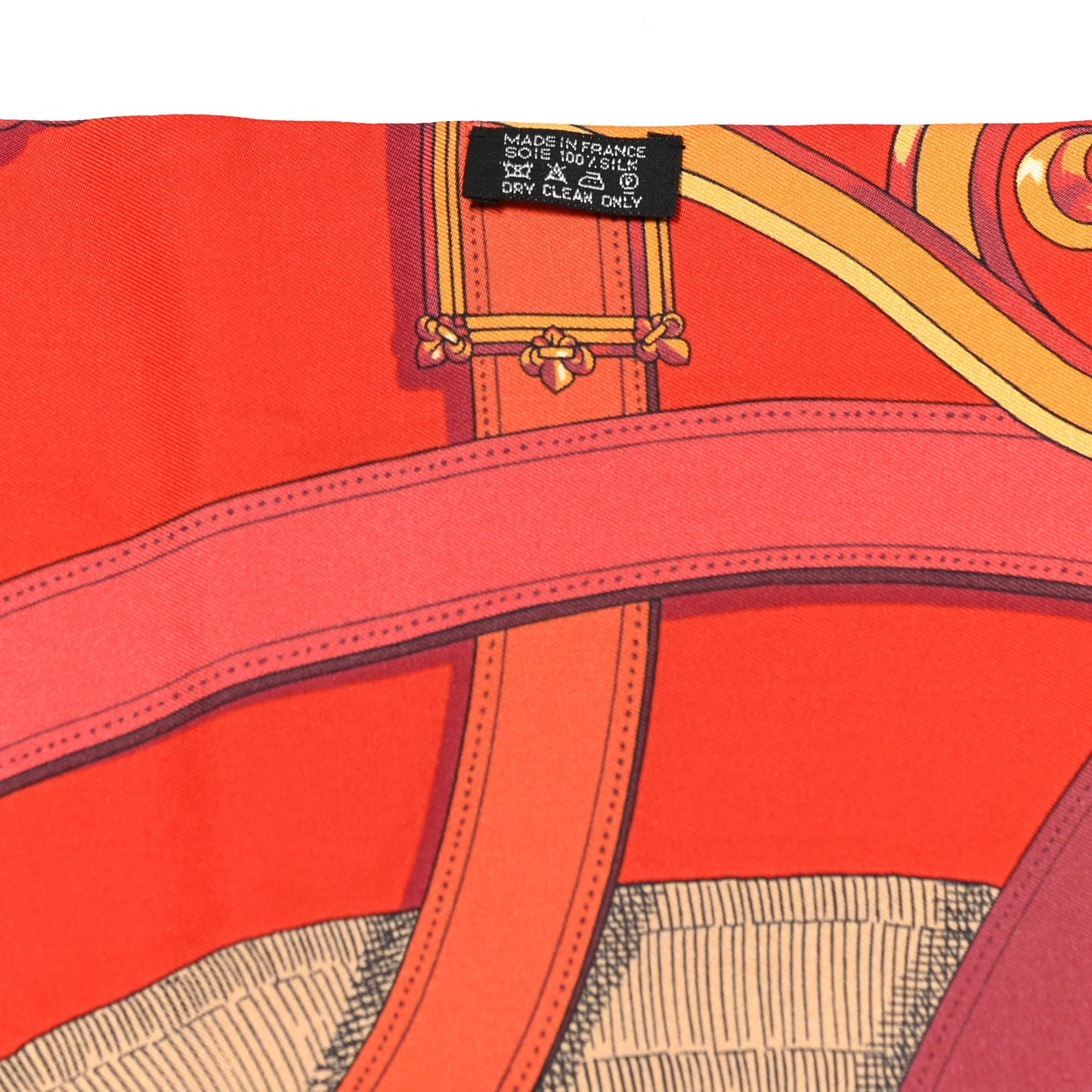 Silk Cavalcadour Maxi Twilly Rouge Bordeaux Acajou