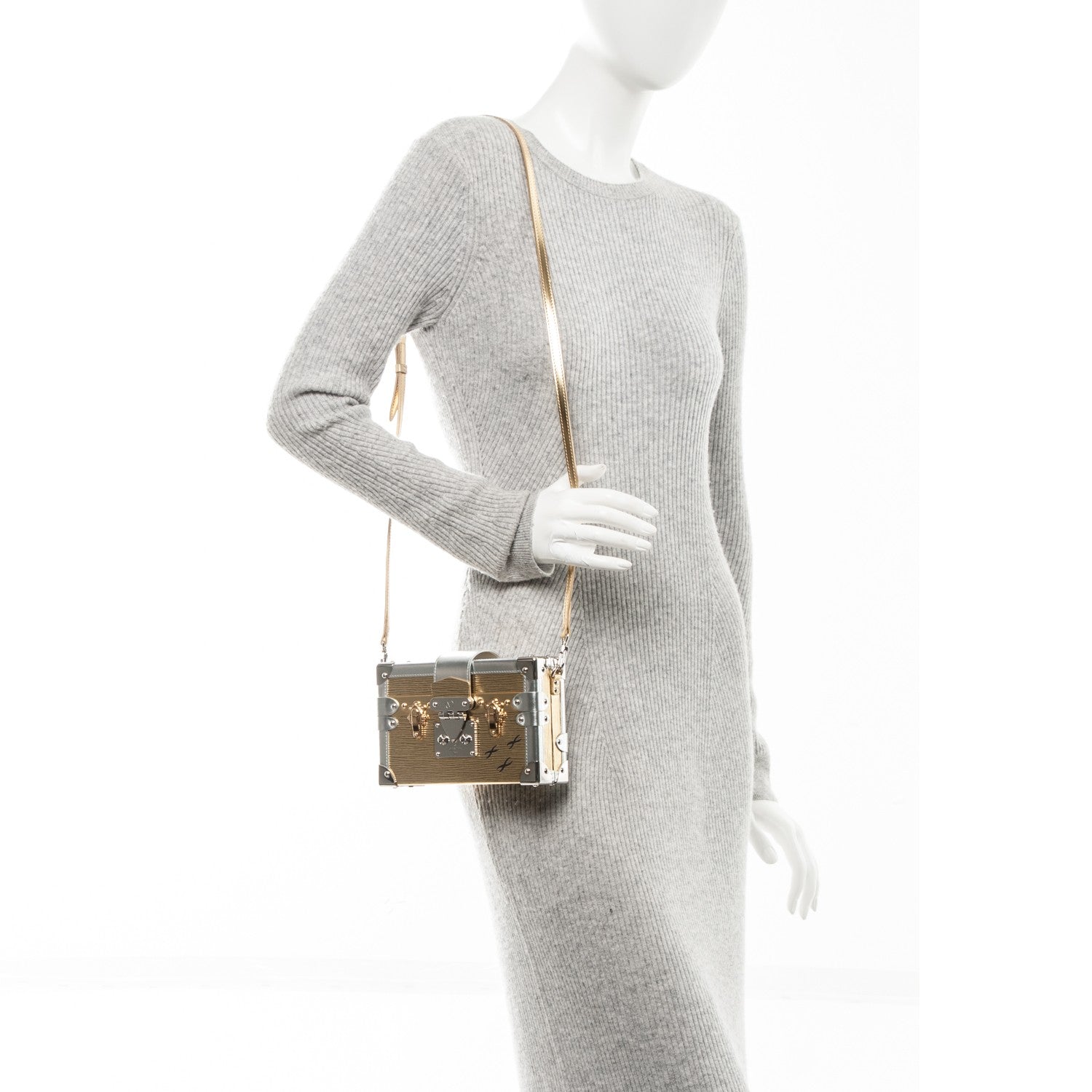 Louis Vuitton Metallic Epi Petite Malle Gold 2 of 6