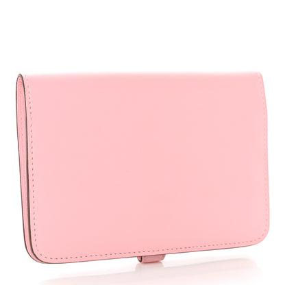 Hermes Evercolor Dogon Compact Wallet Rose Sakura 3 of 8