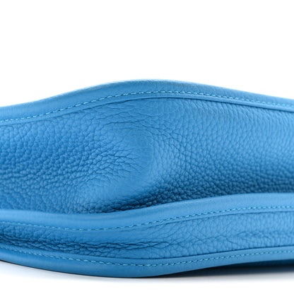 Hermes Taurillon Clemence EVELYNE III PM Bleu Frida 9 of 14