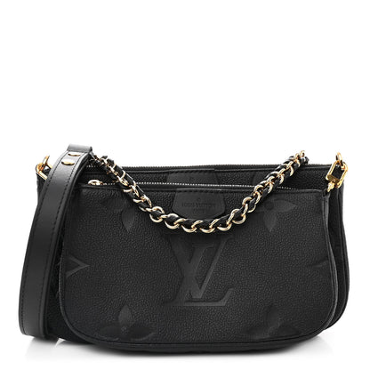 Louis Vuitton Empreinte Monogram Giant Multi Pochette Accessories Black 1 of 11