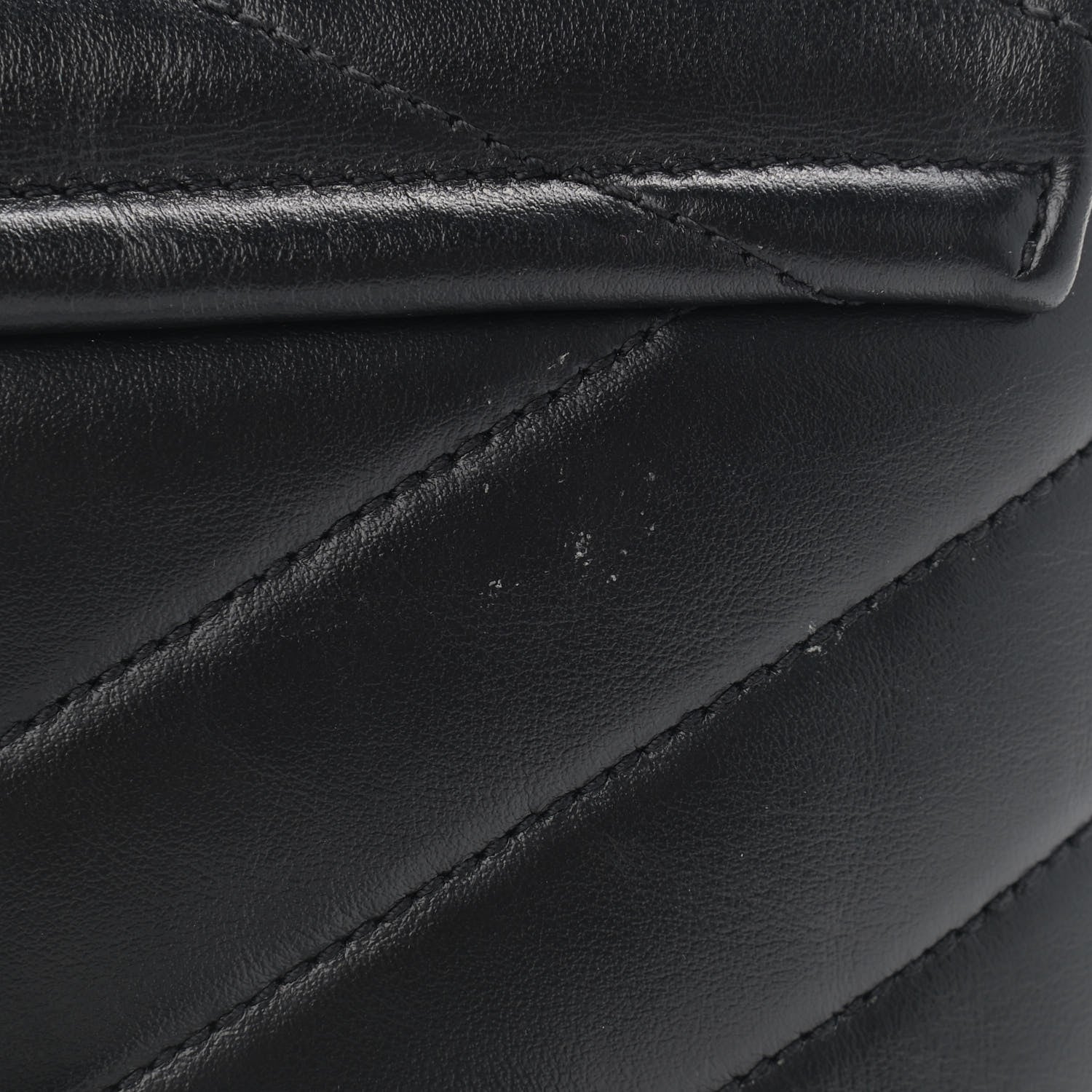 Saint Laurent Calfskin Y Quilted Monogram Toy Loulou Crossbody Bag Black 10 of 10