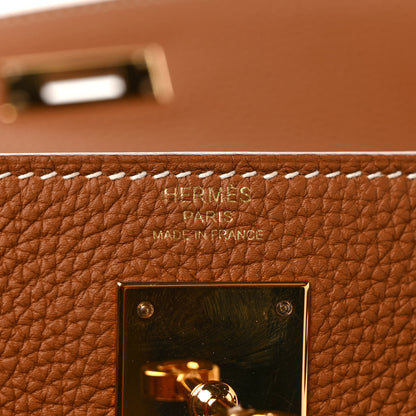 Hermes Togo Kelly Retourne 28 Gold 6 of 8