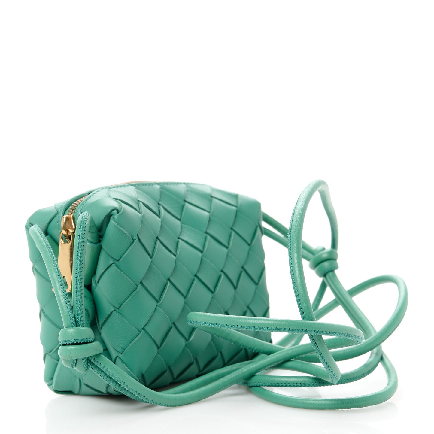 Nappa Intrecciato Candy Loop Camera Bag Mermaid