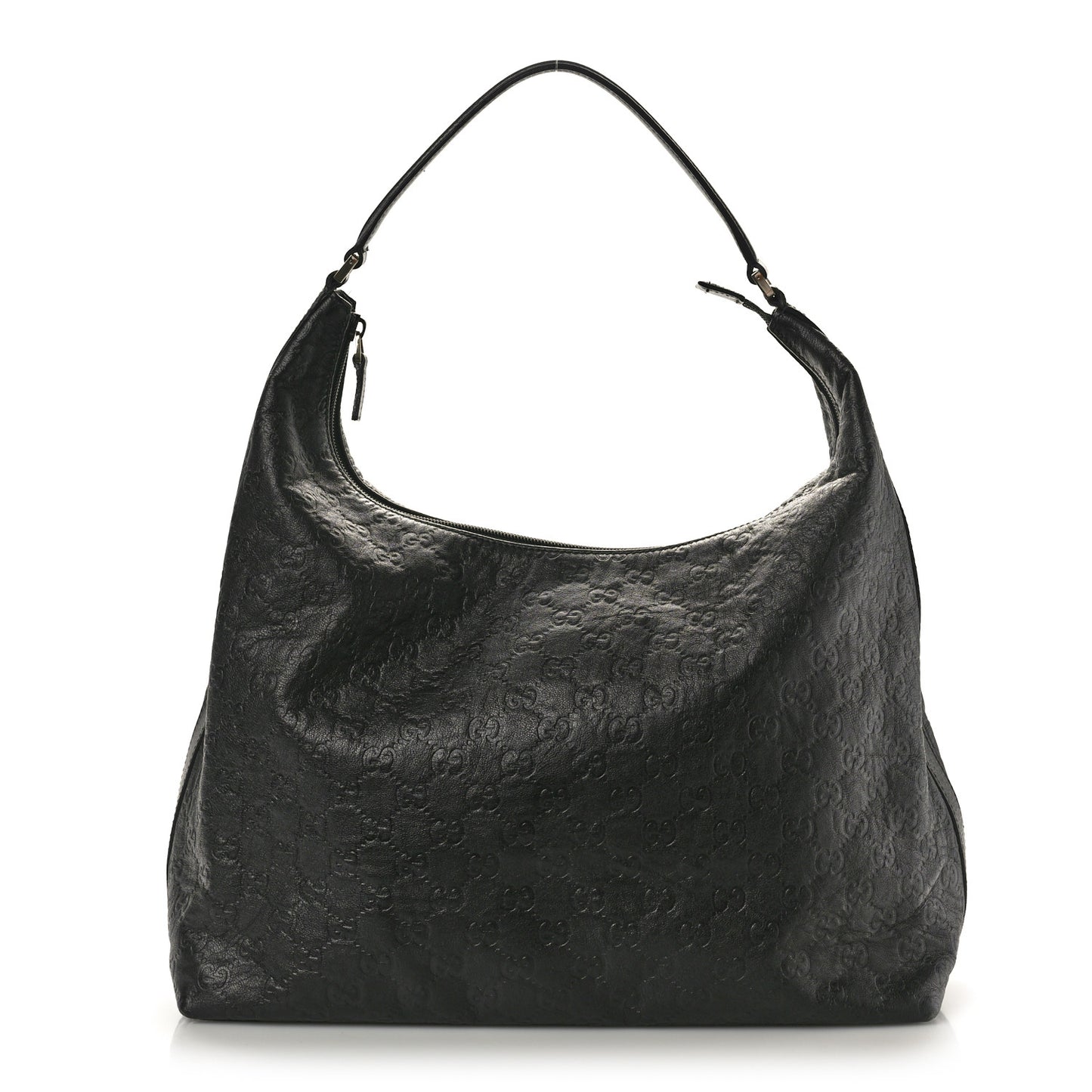 Guccissima Large Hobo Black