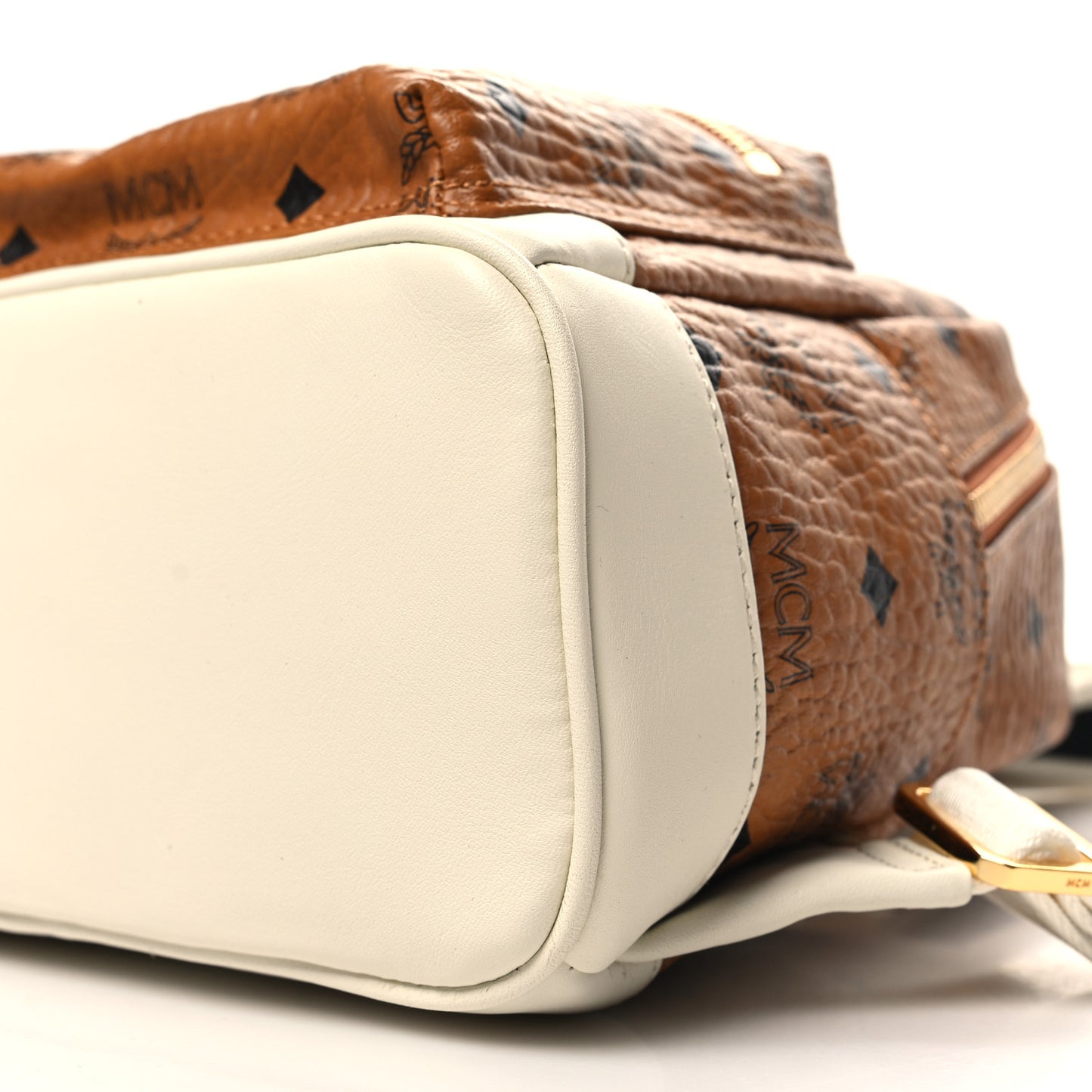 Visetos Mini Stark Backpack Cognac White