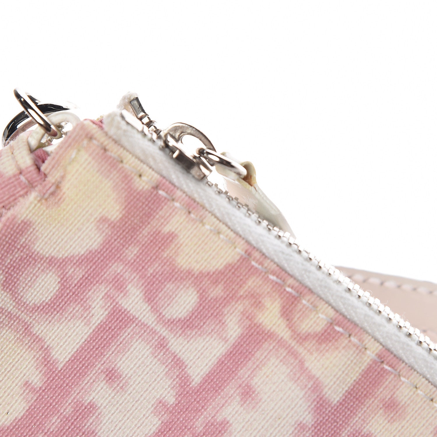 Christian Dior Monogram Mini Saddle Pochette Pink 12 of 13