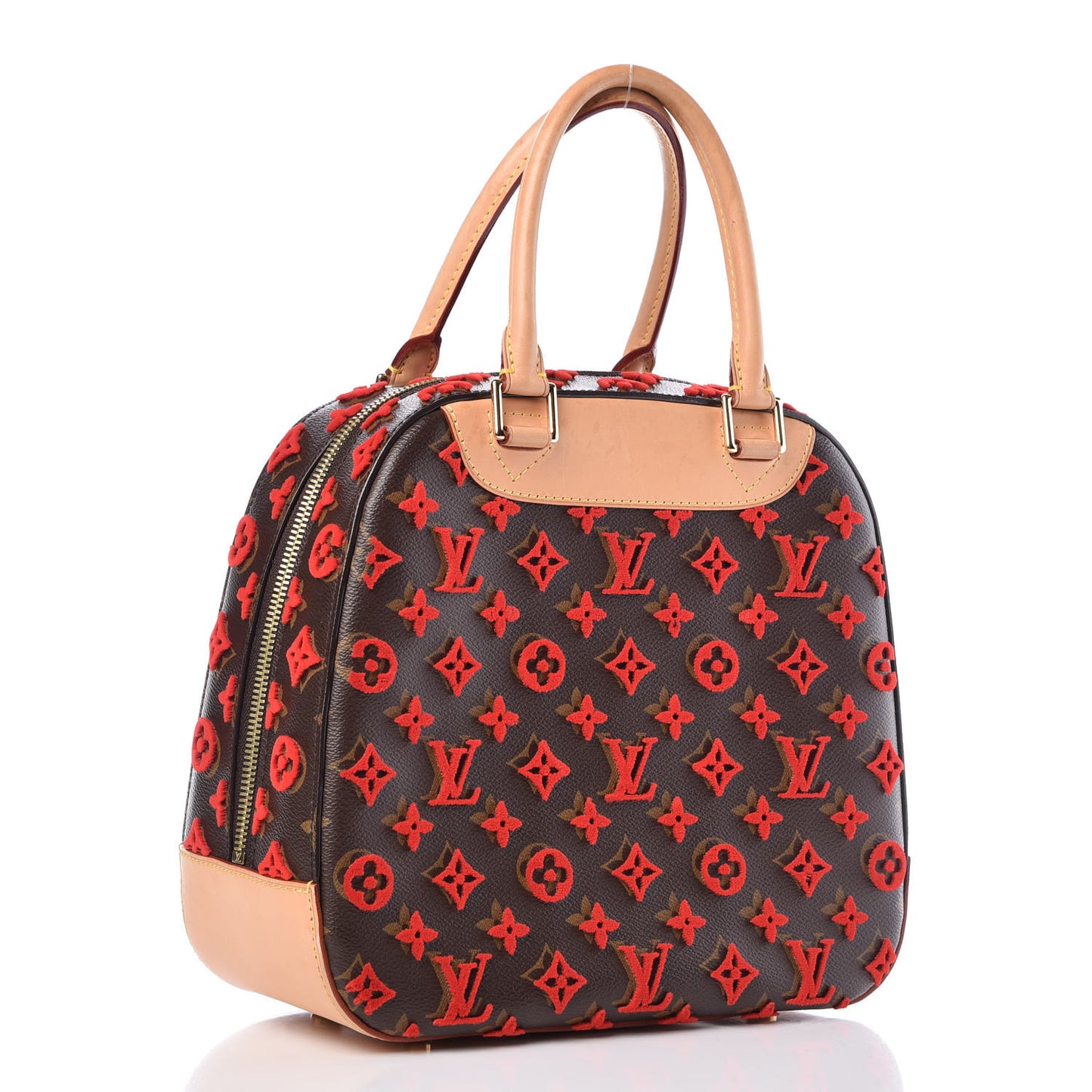 Monogram Tuffetage Deauville Cube Red