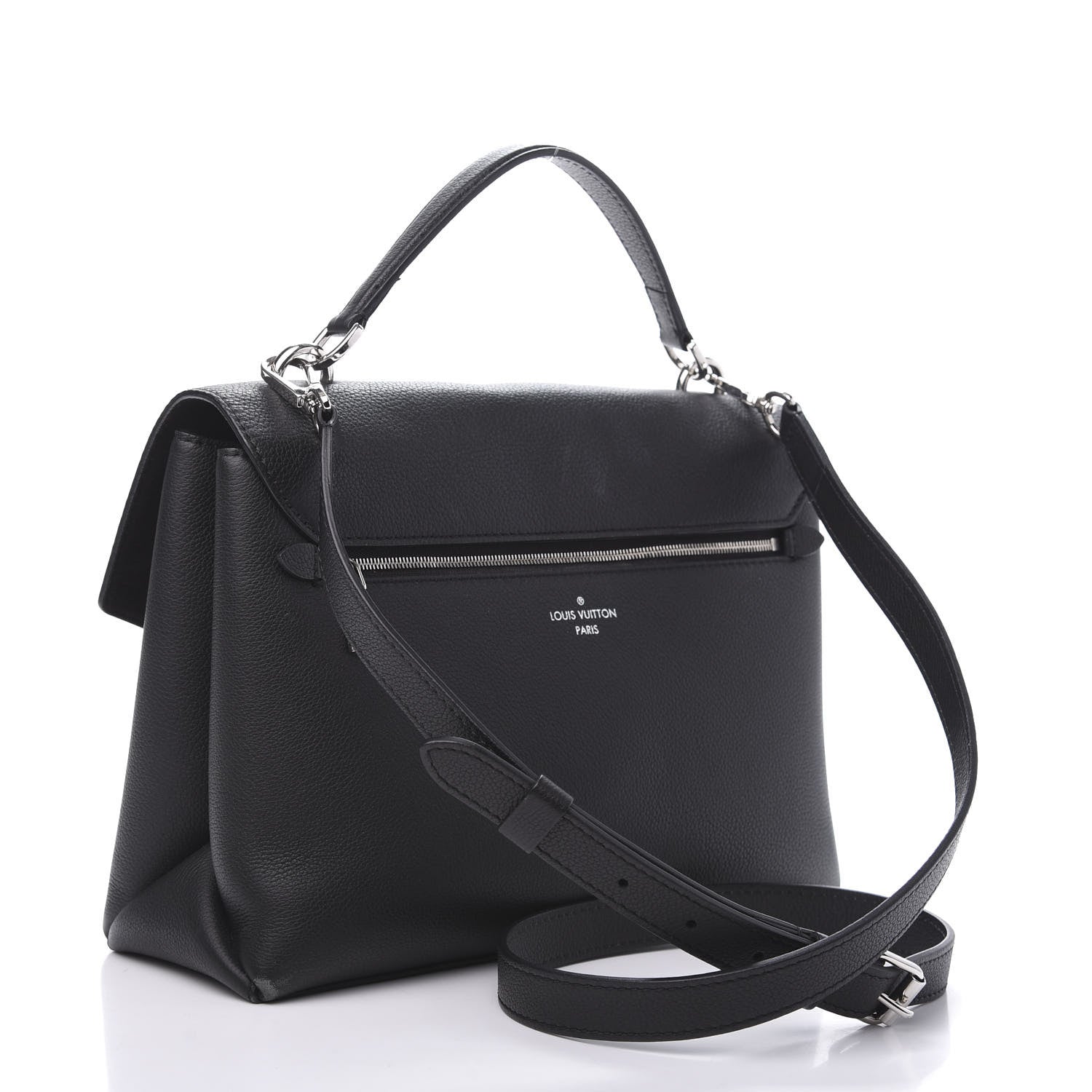 Louis Vuitton Soft Calfskin My Lockme Top Handle Vanille Black 4 of 15