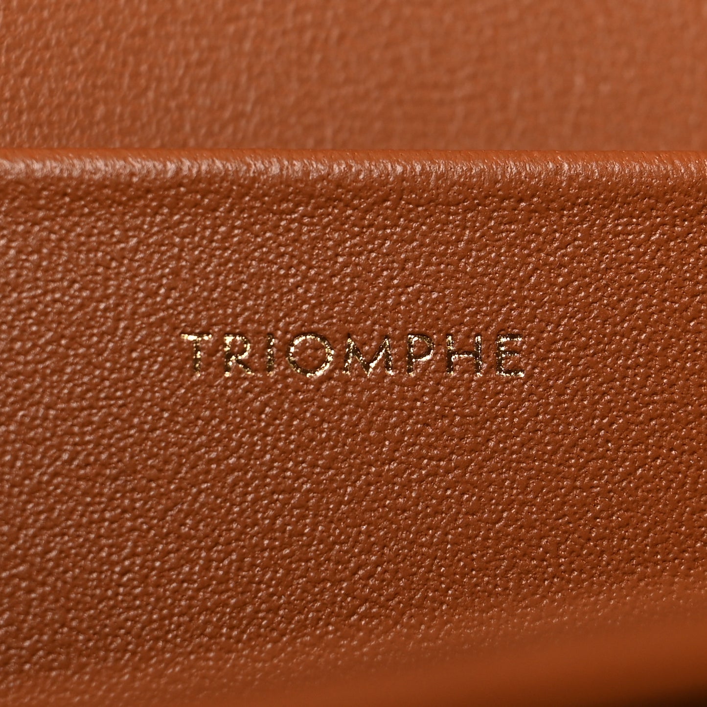 Triomphe Canvas Calfskin Medium Triomphe Bag Tan