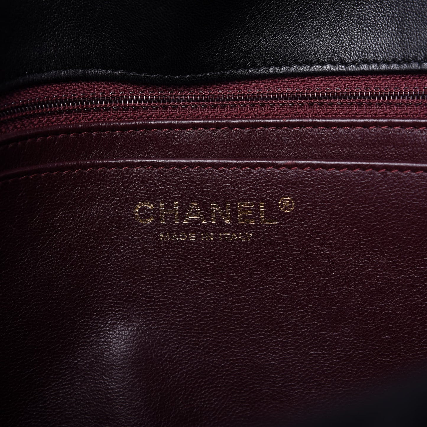Lambskin Quilted Jumbo Single Flap Black