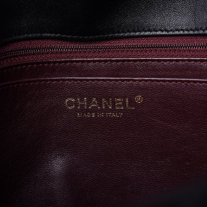 Chanel Lambskin Quilted Jumbo Single Flap Black 8 of 10