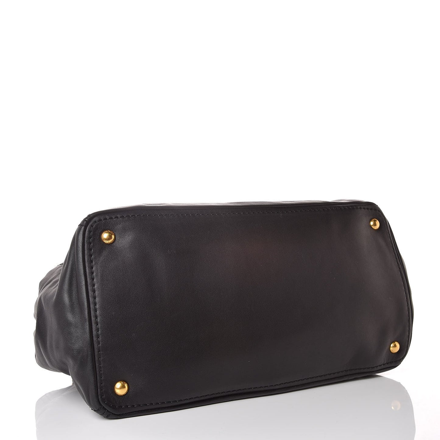 Soft Calf Shopping Tote Black