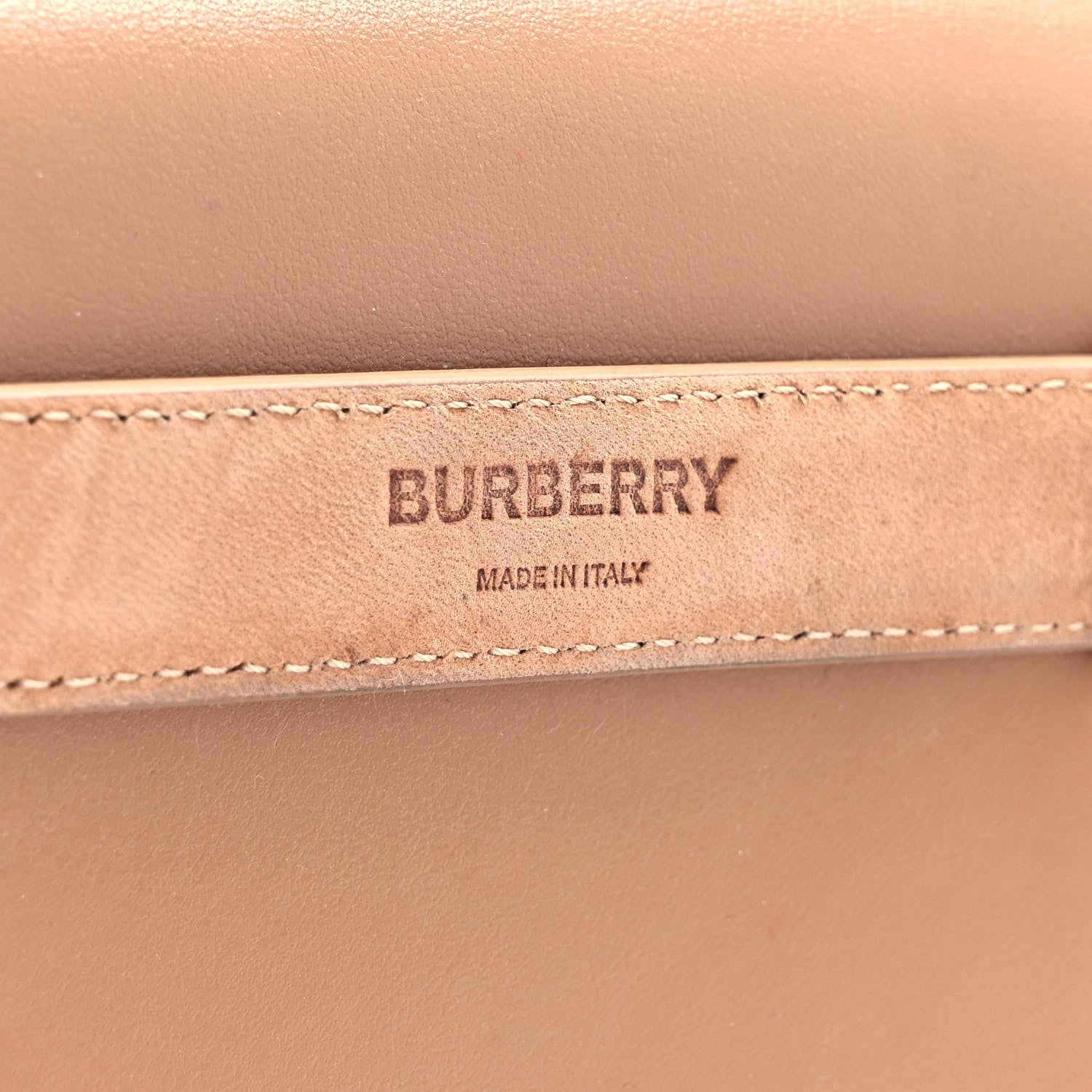 Burberry Smooth Calfskin Quilted Check TB Envelope Belt Bag Tan 8 of 8