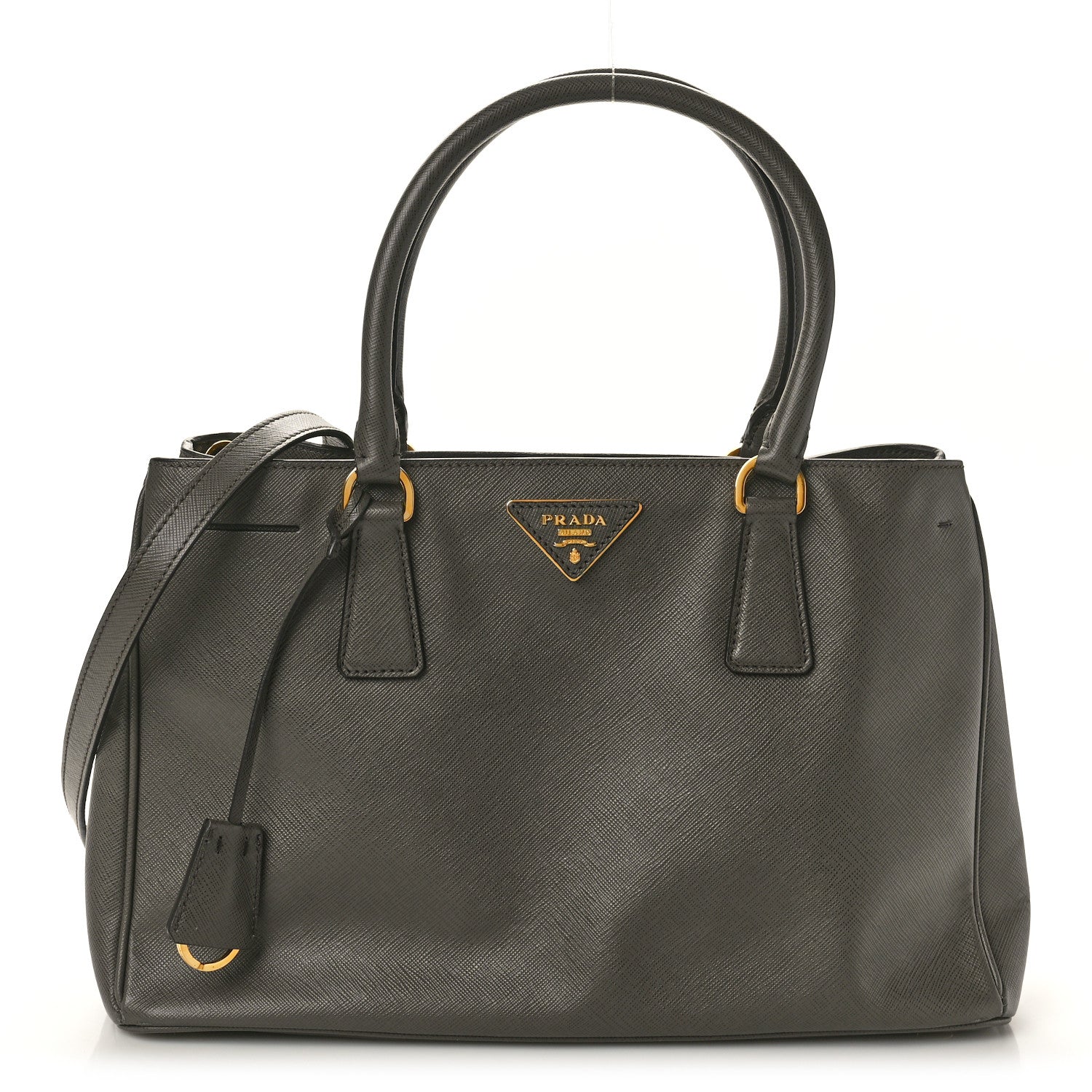 Prada Saffiano Lux Medium Tote Grafite 1 of 10