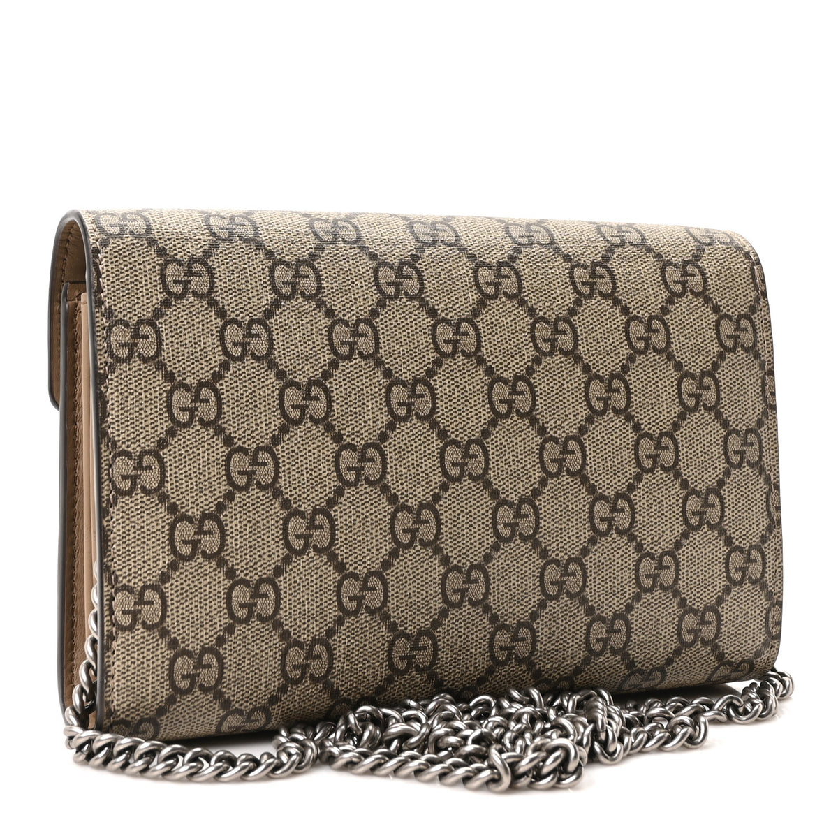 Gucci GG Supreme Monogram Mini Dionysus Chain Wallet Beige Taupe 3 of 10