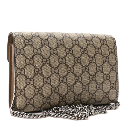 Gucci GG Supreme Monogram Mini Dionysus Chain Wallet Beige Taupe 3 of 10