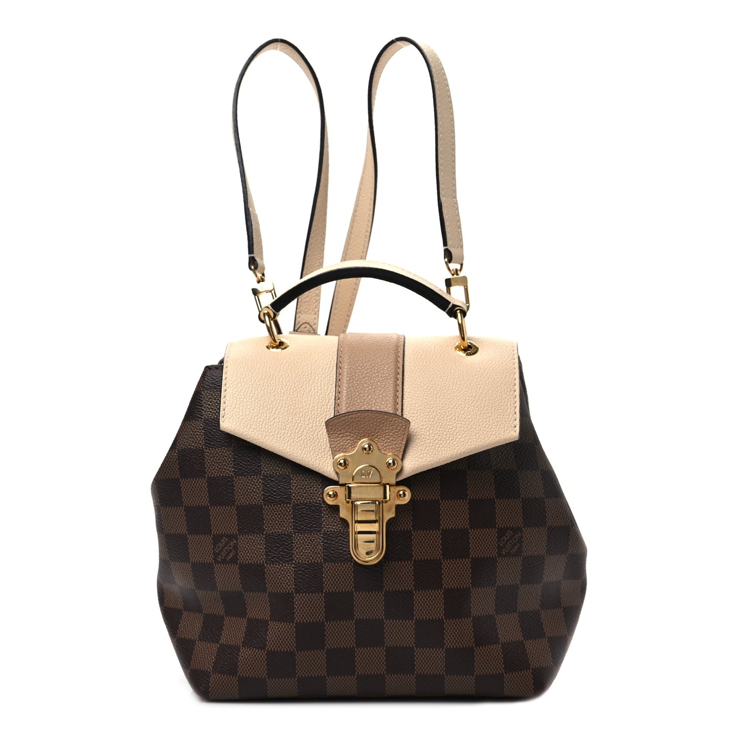 Damier Ebene Clapton Backpack Crème