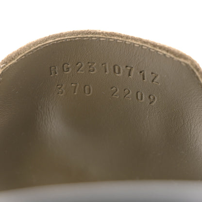 Hermes Suede Goatskin Womens Empire Sandals 37 Vert Toundra 6 of 10