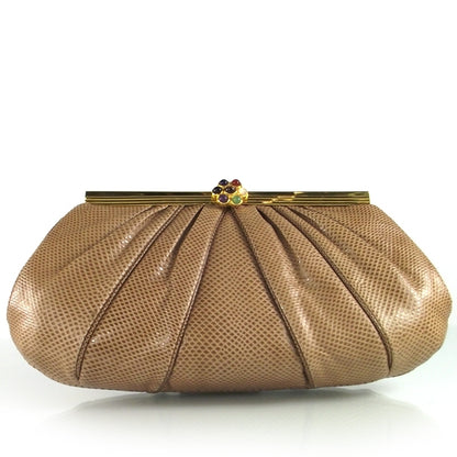 Judith Leiber Karung Snakeskin Evening Bag 1 of 7