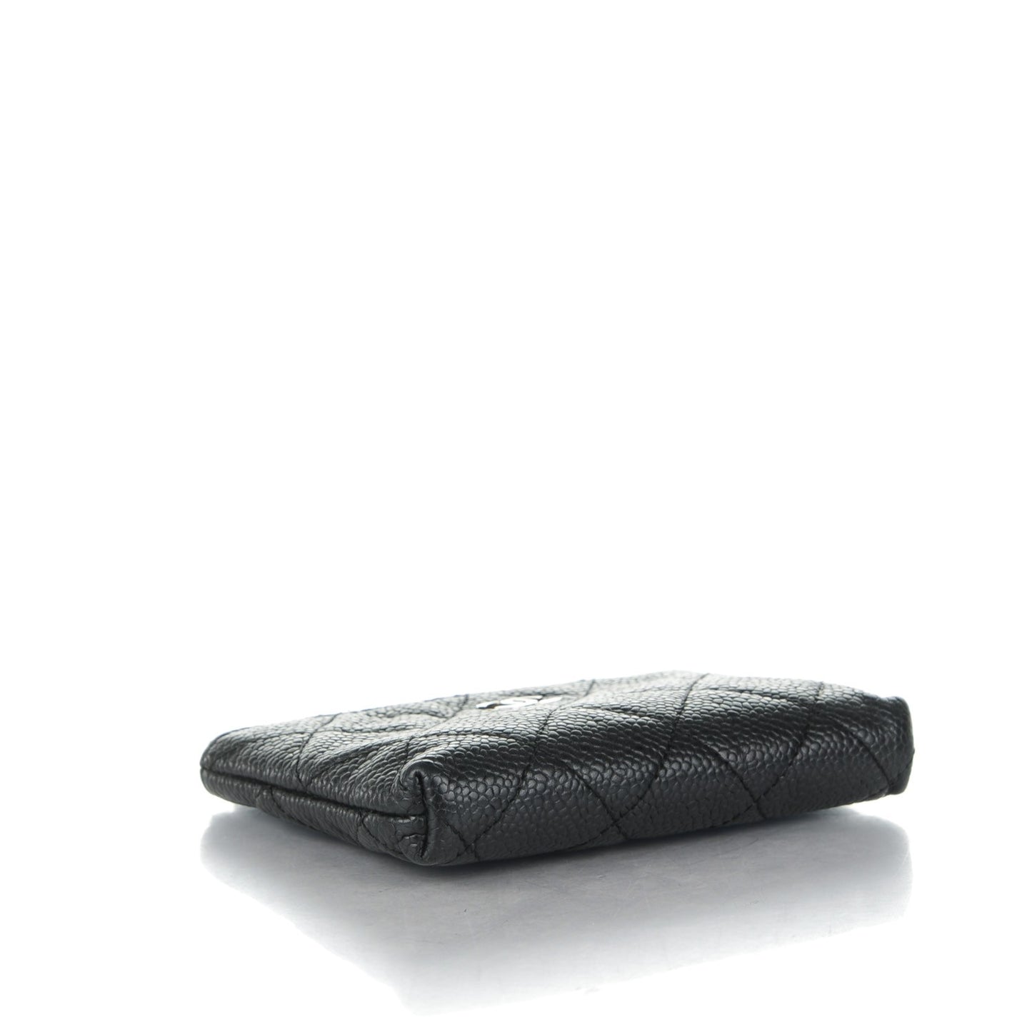 Caviar Quilted Key Holder Case Black