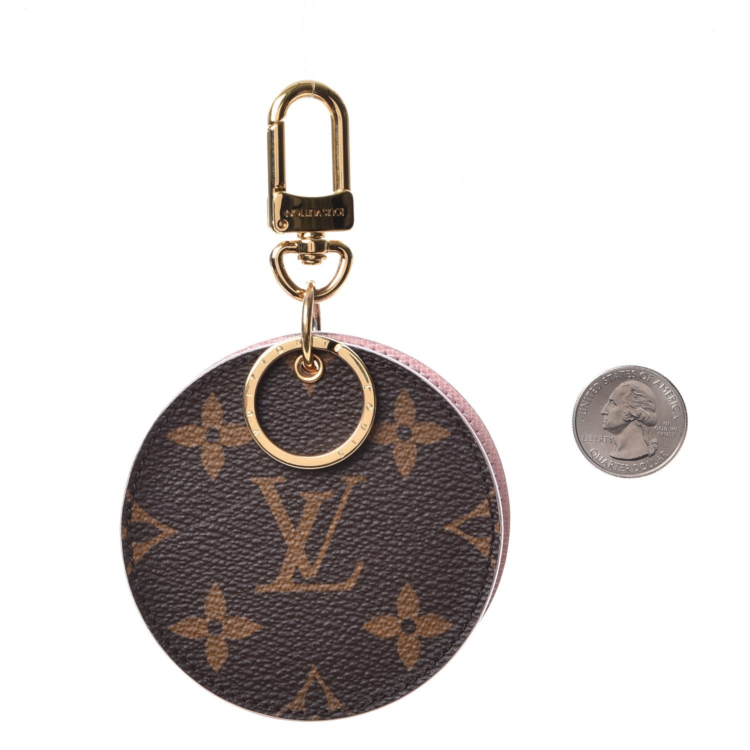 Louis Vuitton Monogram LV Mirror Key Holder Rose Ballerine 2 of 8