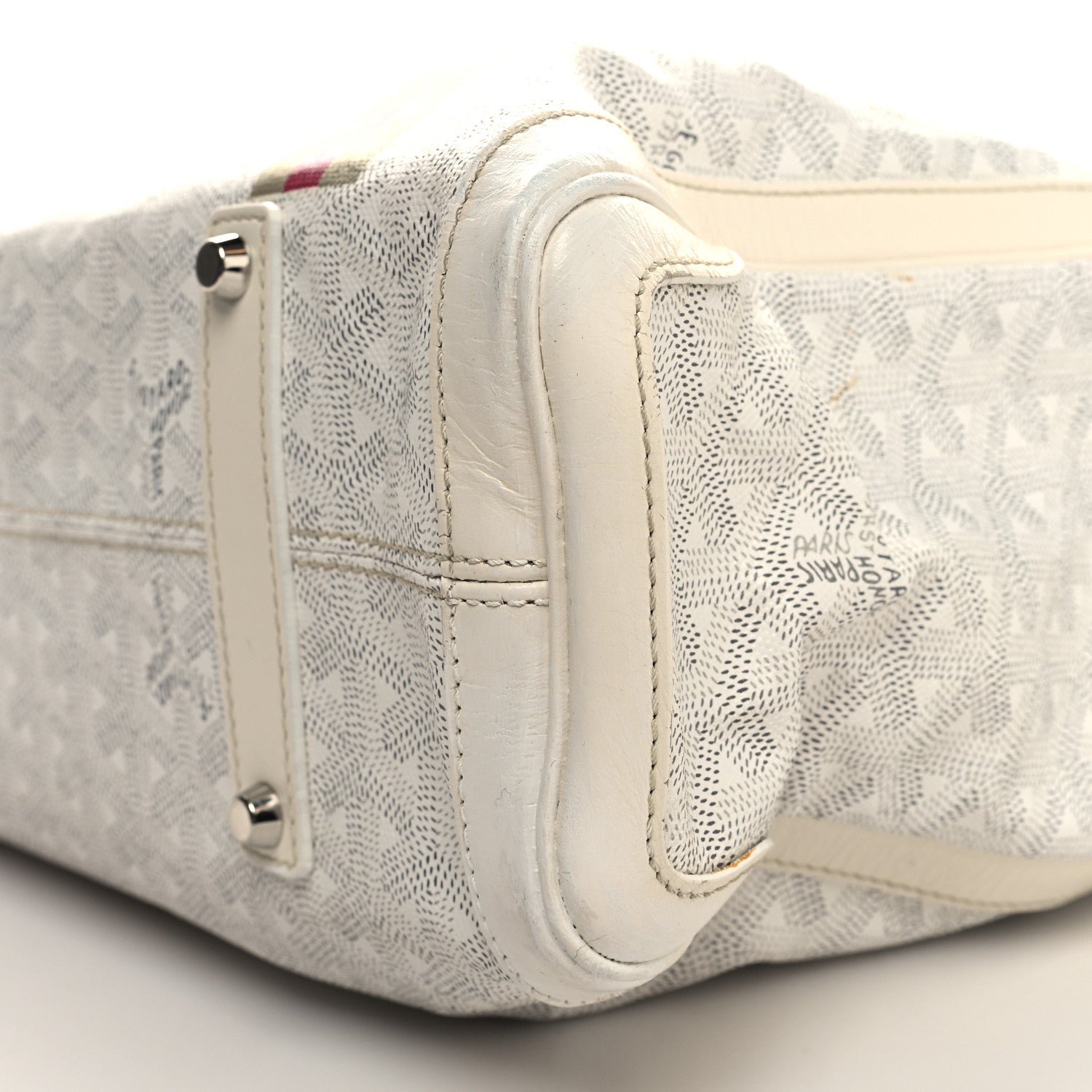 Goyard Goyardine Voltaire III Tote White 9 of 11