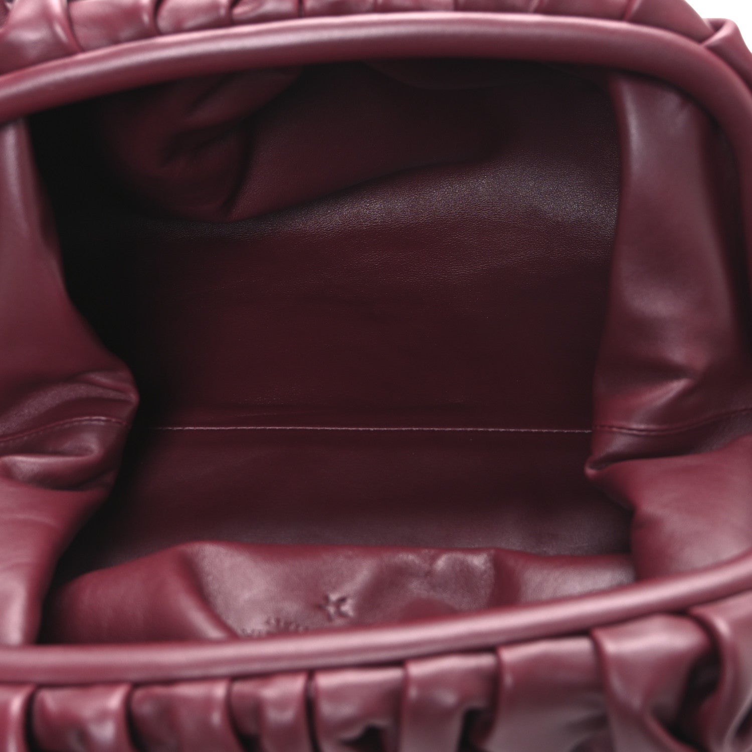 Bottega Veneta Smooth Butter Calf The Pouch Oversized Clutch Bordeaux 5 of 11