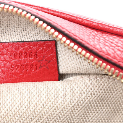 Gucci Pebbled Calfskin Small Soho Disco Bag Tabasco Red 7 of 10