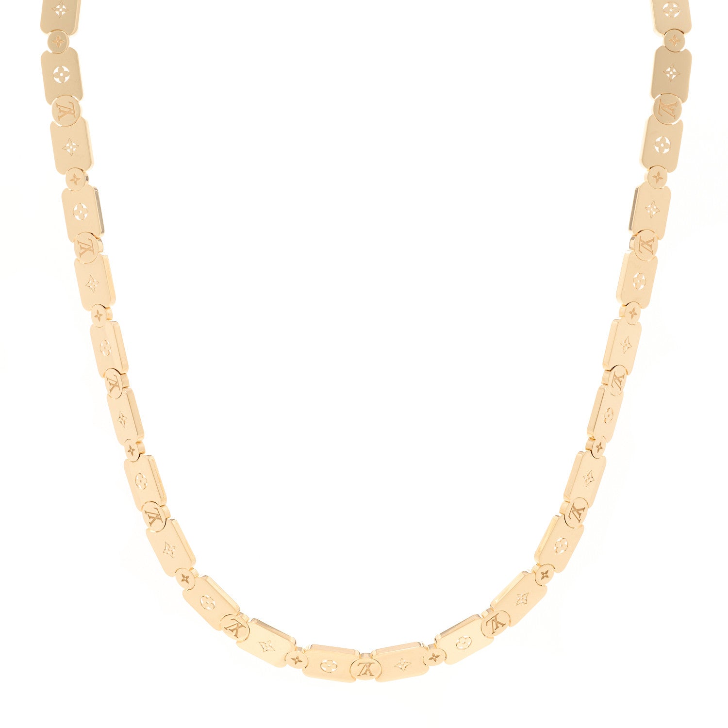 Louis Vuitton 18K Yellow Gold Les Gastons Vuitton Gourmette Necklace 1 of 5