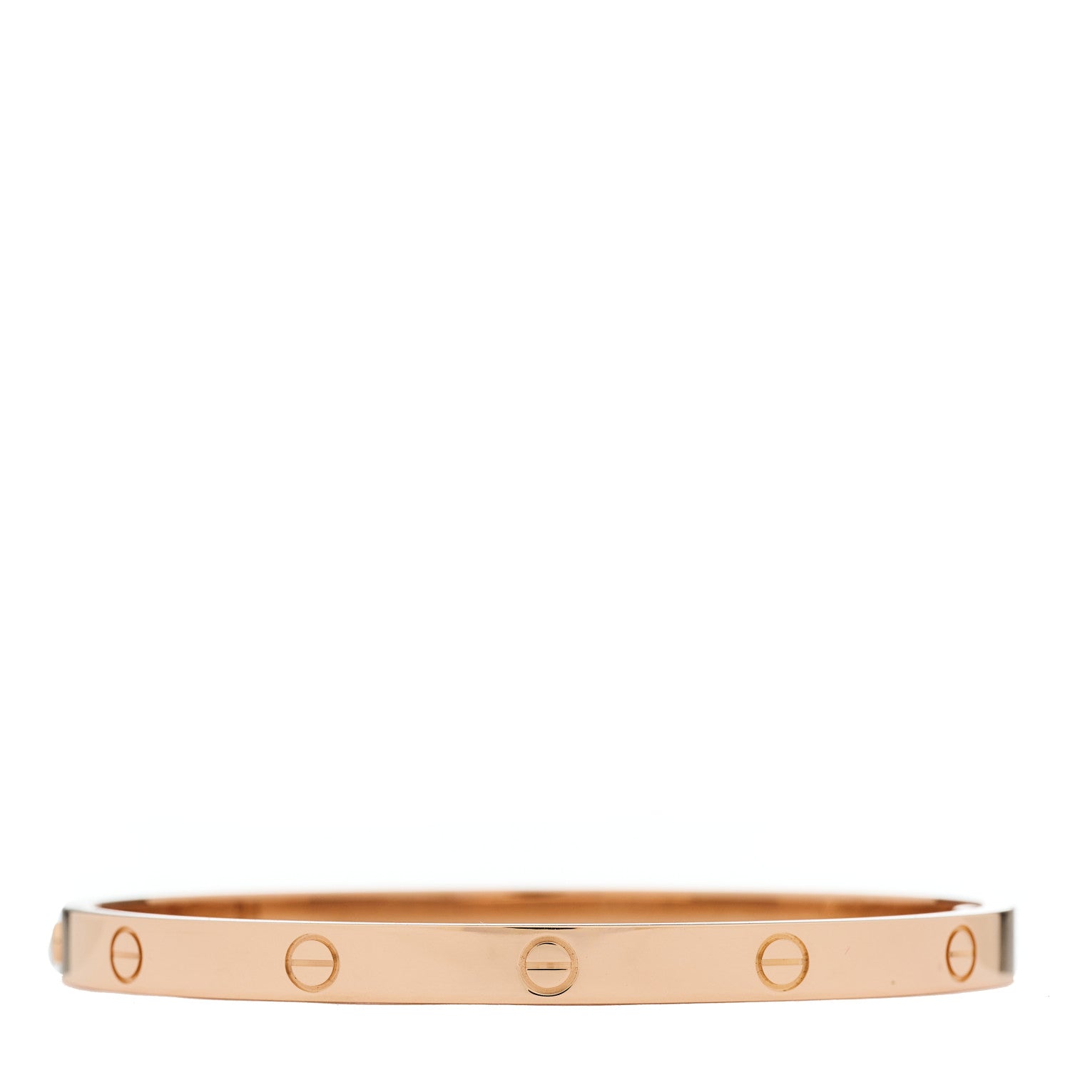 Cartier 18K Pink Gold Medium LOVE Bracelet 17 1 of 10