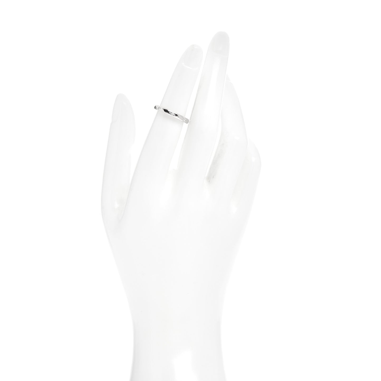 Platinum Diamond Tendrement Etoiles Wedding Band Ring 48 4.5