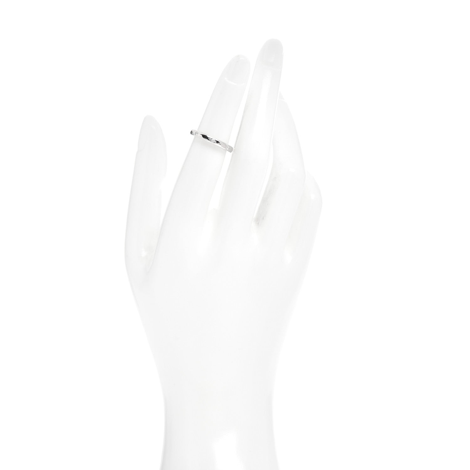 Van Cleef & Arpels Platinum Diamond Tendrement Etoiles Wedding Band Ring 48 4.5 2 of 4