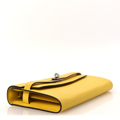 Hermes Epsom Kelly Wallet To Go Jaune De Naples 4 of 12