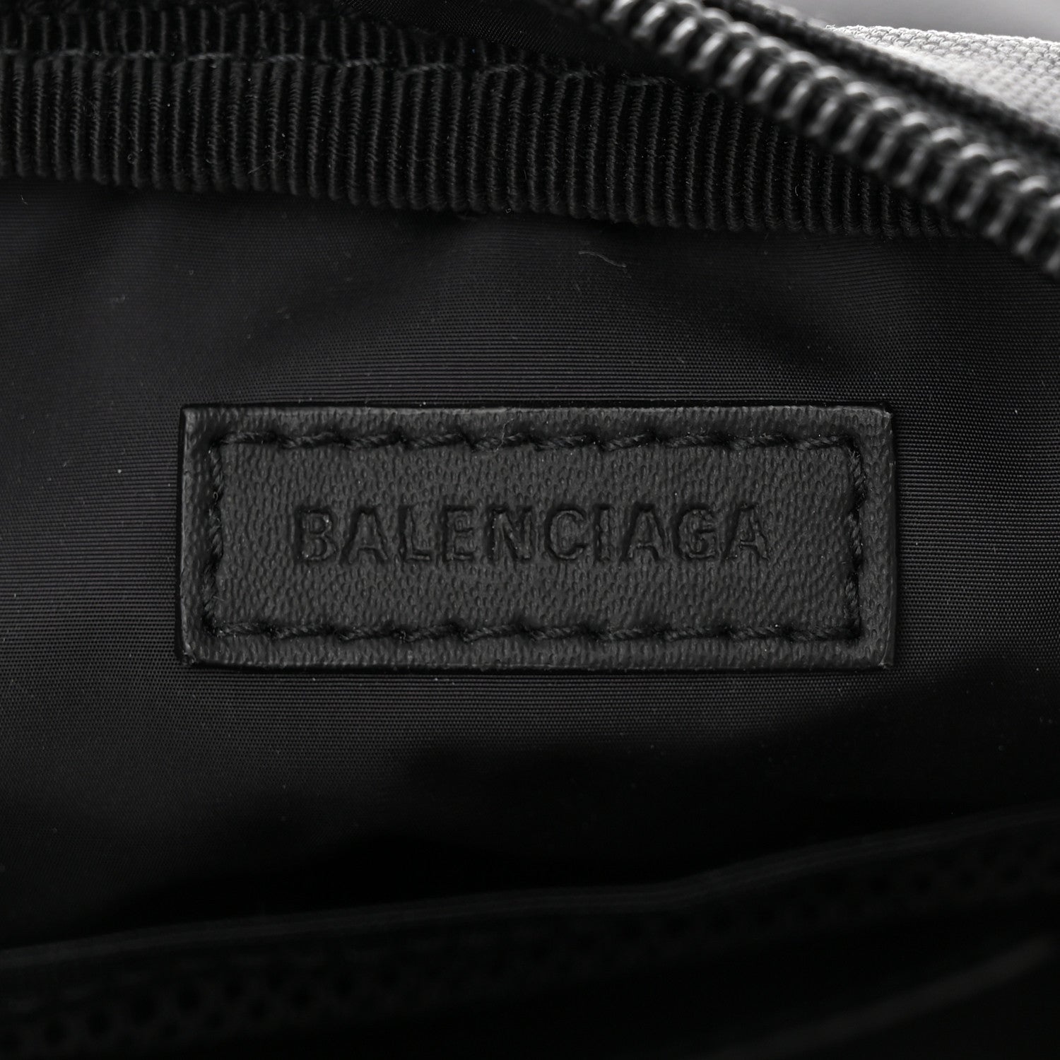 Balenciaga Recycled Nylon Small Sport Messenger Bag Black White 6 of 10