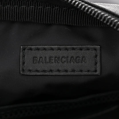 Balenciaga Recycled Nylon Small Sport Messenger Bag Black White 6 of 10