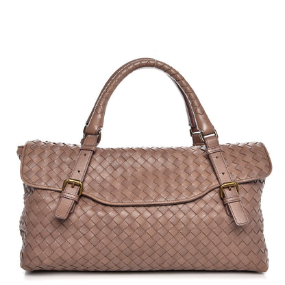 Bottega Veneta Nappa Intrecciato Satchel Old Petra 1 of 8