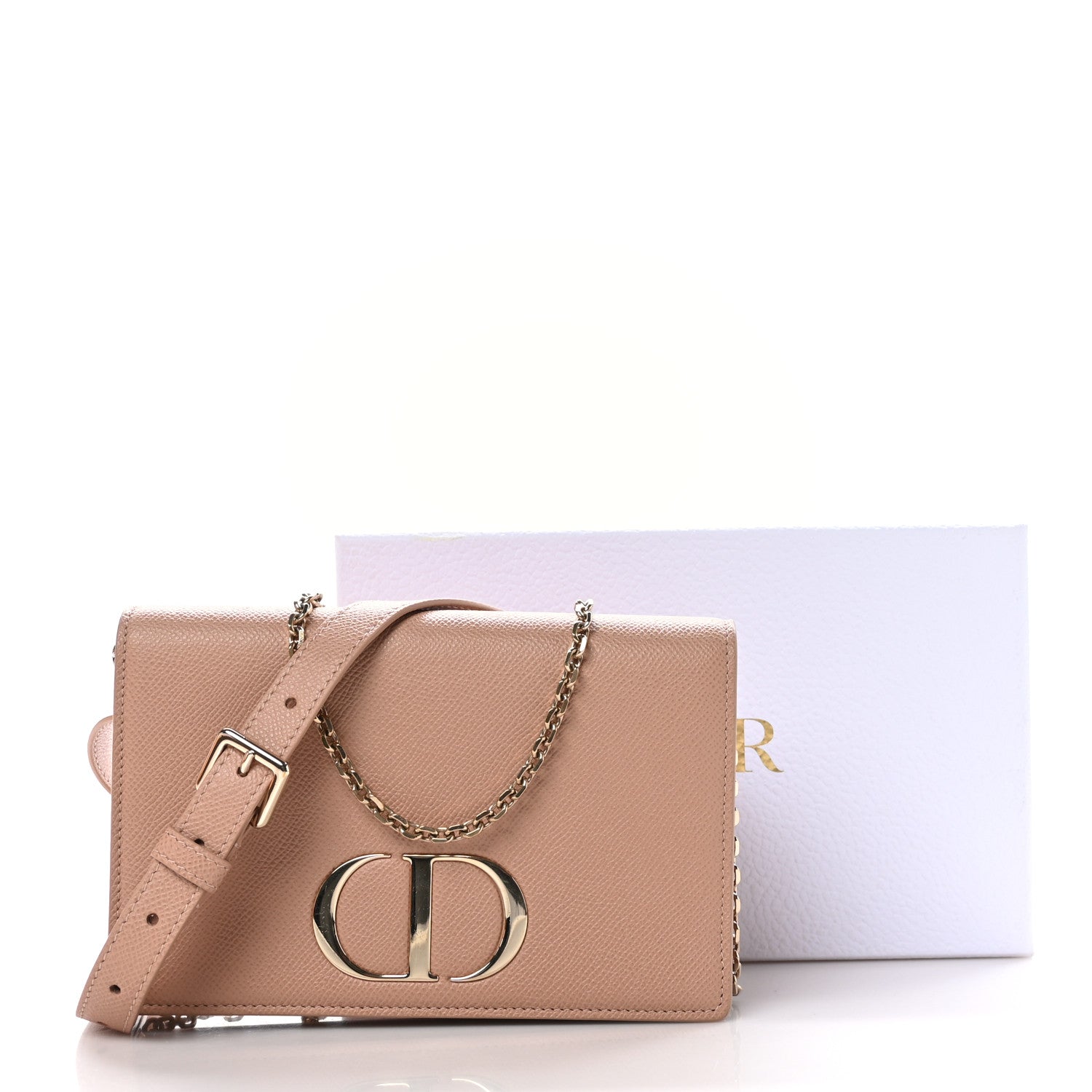 Christian Dior Calfskin 30 Montaigne 2 in 1 Pouch Beige 12 of 12