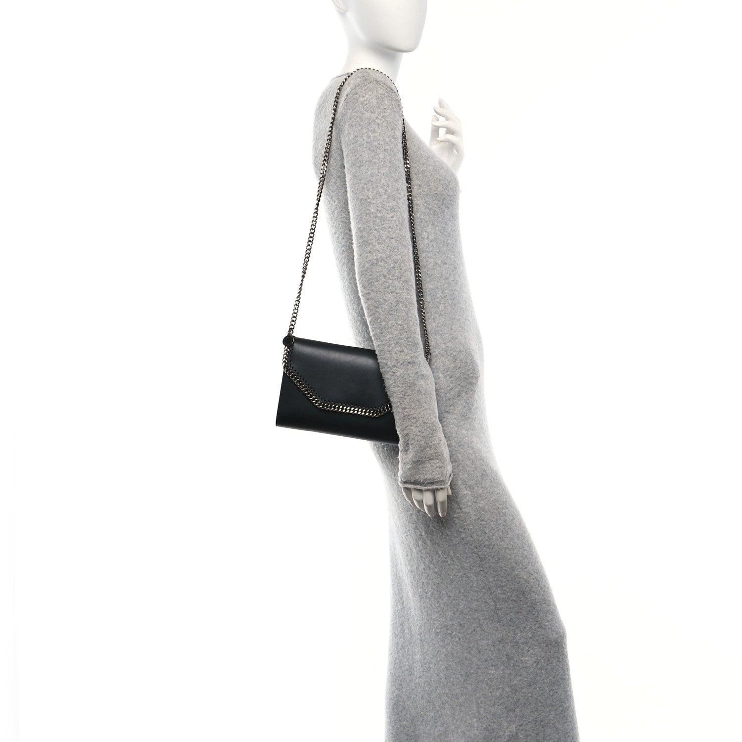 Stella McCartney Eco Alter Nappa Falabella Shoulder Bag Black 2 of 9