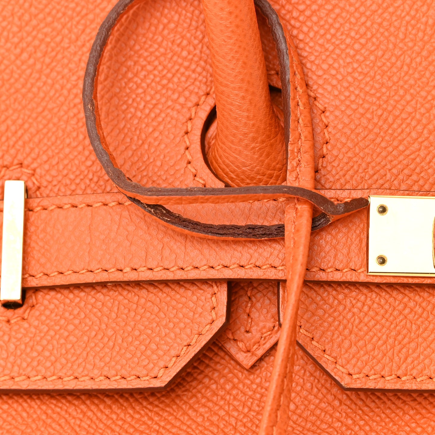 Epsom Birkin 35 Orange