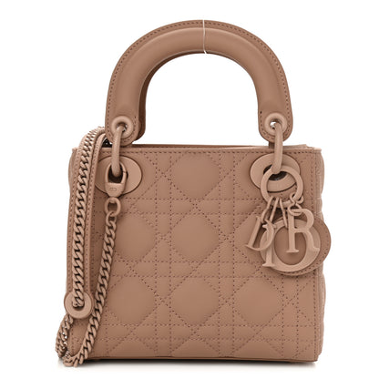 Christian Dior Ultra Matte Calfskin Cannage Mini Lady Dior Light Beige 1 of 11