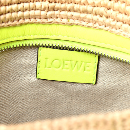 Loewe Raffia Crossbody Bag Natural Neon Yellow 6 of 11
