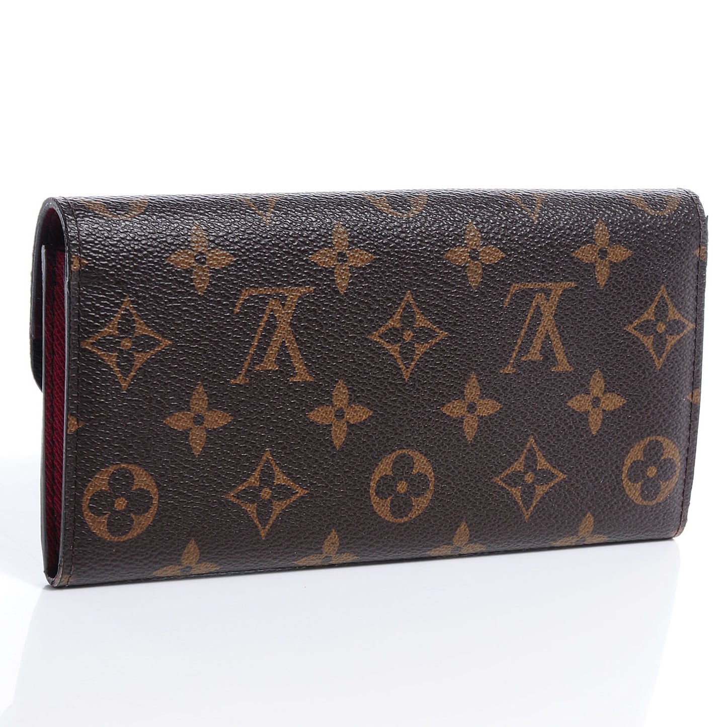 Monogram Emilie Wallet Red