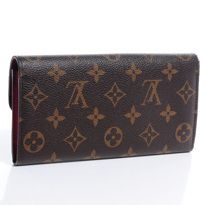Louis Vuitton Monogram Emilie Wallet Red 3 of 8