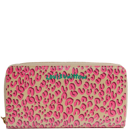Louis Vuitton Vernis Leopard Zippy Wallet Blanc Corail 1 of 7