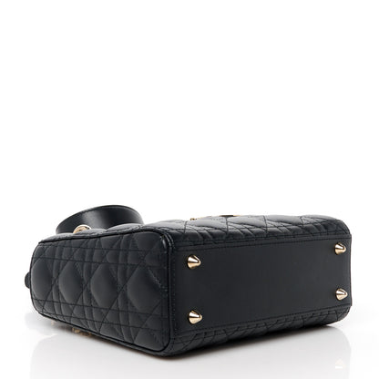 Christian Dior Lambskin Cannage Small My ABCDior Lady Dior Black 4 of 10