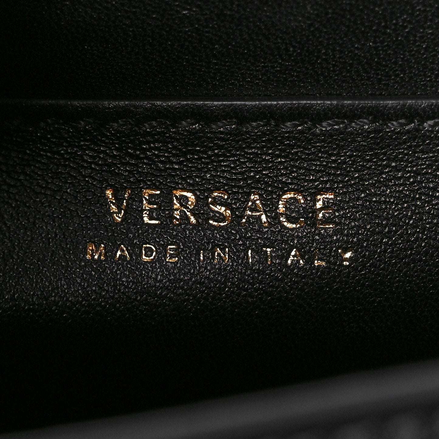 Grained Calfskin Small La Medusa Top Handle Bag Black